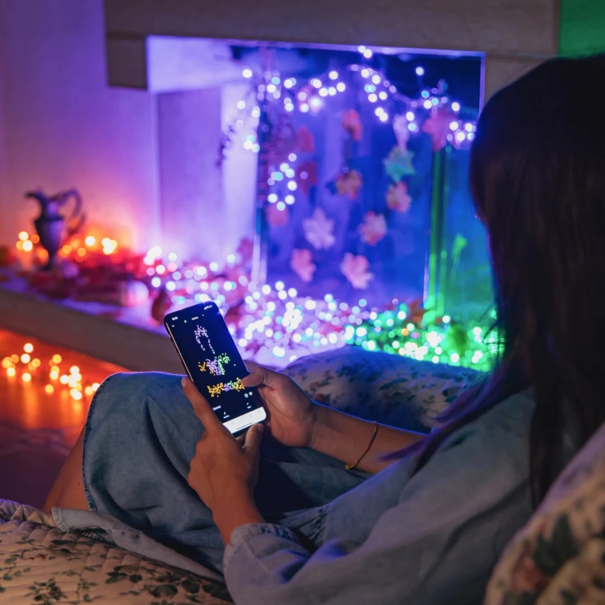 Twinkly - LED RGBW Ljusreglerad utomhus Julkedja STRINGS 250xLED 23,5m IP44 Wi-Fi