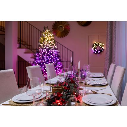 Twinkly - LED RGBW Ljusreglerad utomhus Julkedja STRINGS 250xLED 23,5m IP44 Wi-Fi