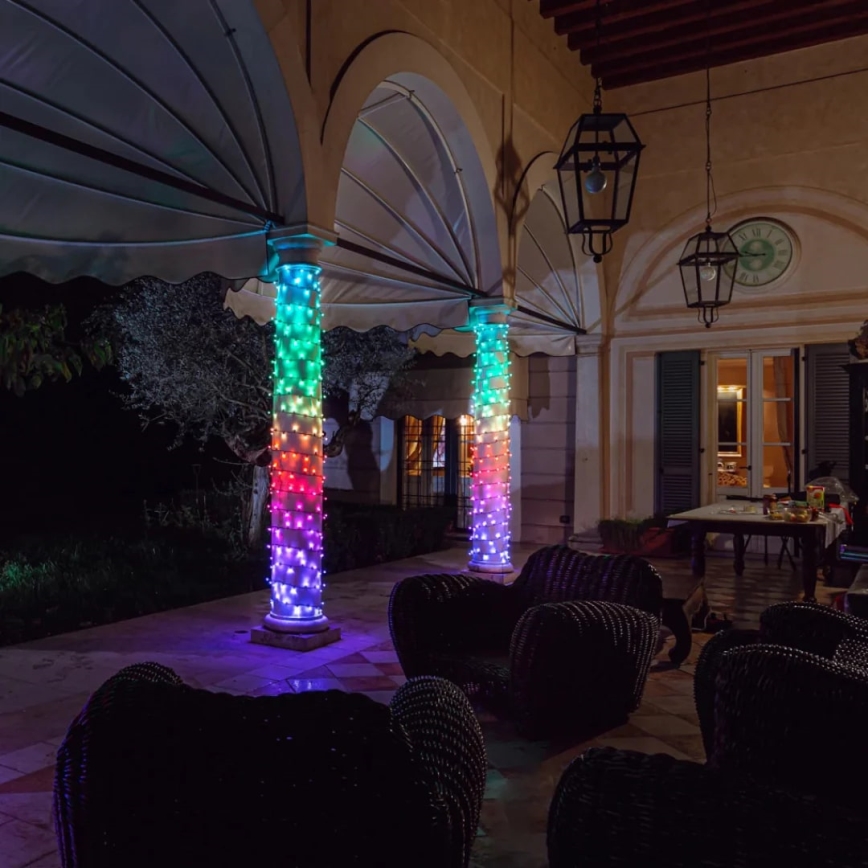 Twinkly - LED RGBW Ljusreglerad utomhus Julkedja STRINGS 250xLED 23,5m IP44 Wi-Fi