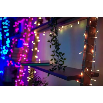 Twinkly - LED RGBW Ljusreglerad utomhus Julkedja STRINGS 250xLED 23,5m IP44 Wi-Fi