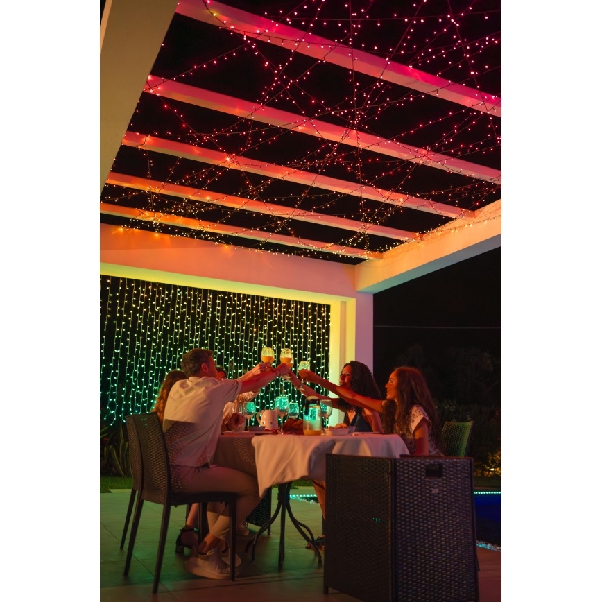 Twinkly - LED RGBW Ljusreglerad utomhus Julkedja STRINGS 250xLED 23,5m IP44 Wi-Fi