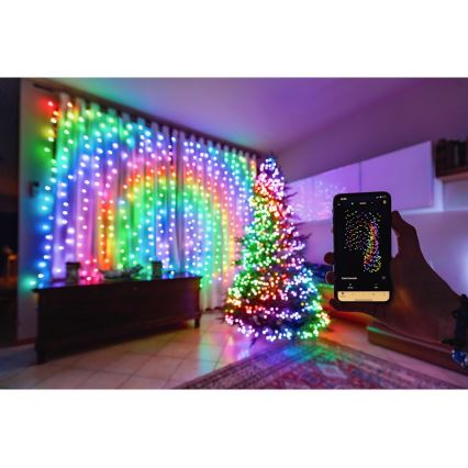 Twinkly - LED RGBW Ljusreglerad utomhus Julkedja STRINGS 250xLED 23,5m IP44 Wi-Fi