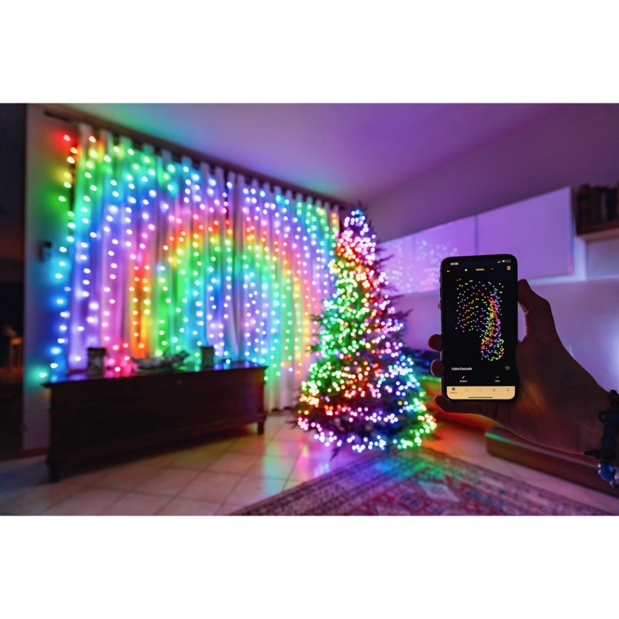 Twinkly - LED RGBW Ljusreglerad utomhus Julkedja STRINGS 250xLED 23,5m IP44 Wi-Fi