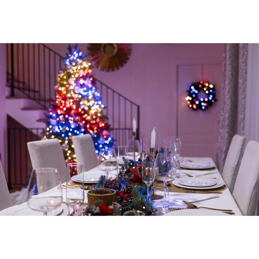 Twinkly - LED RGBW Ljusreglerad utomhus Julkedja STRINGS 250xLED 23,5m IP44 Wi-Fi