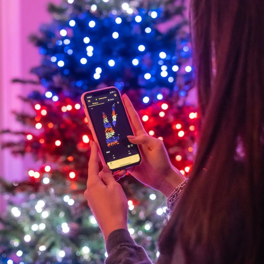 Twinkly - LED RGBW Ljusreglerad utomhus Julkedja STRINGS 250xLED 23,5m IP44 Wi-Fi