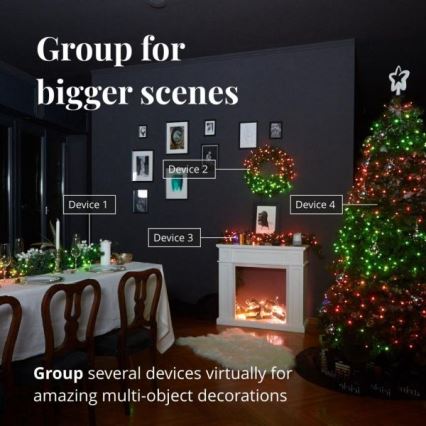 Twinkly - LED RGBW Ljusreglerad utomhus Julkedja STRINGS 250xLED 23,5m IP44 Wi-Fi