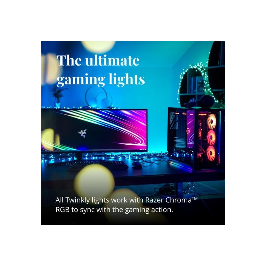 Twinkly - LED RGBW Ljusreglerad utomhus Julkedja STRINGS 250xLED 23,5m IP44 Wi-Fi