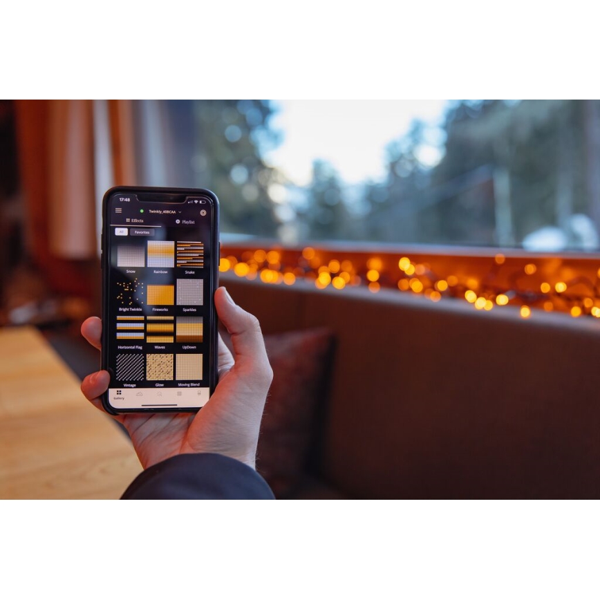 Twinkly - LED Ljusreglerad utomhus Julkedja STRINGS 400xLED 35,5m IP44 Wi-Fi