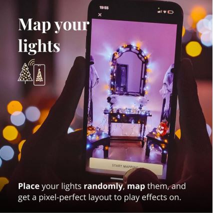 Twinkly - LED Ljusreglerad utomhus Julkedja STRINGS 400xLED 35,5m IP44 Wi-Fi