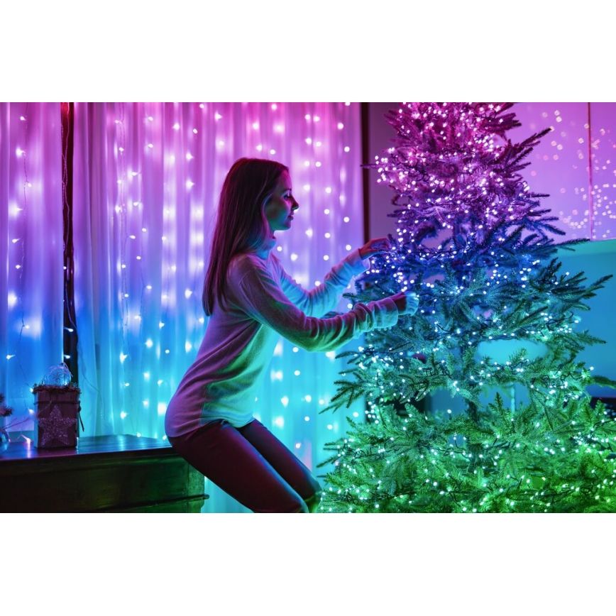Twinkly - LED RGB Ljusreglerad utomhus Julkedja STRINGS 400xLED 35,5m IP44 Wi-Fi