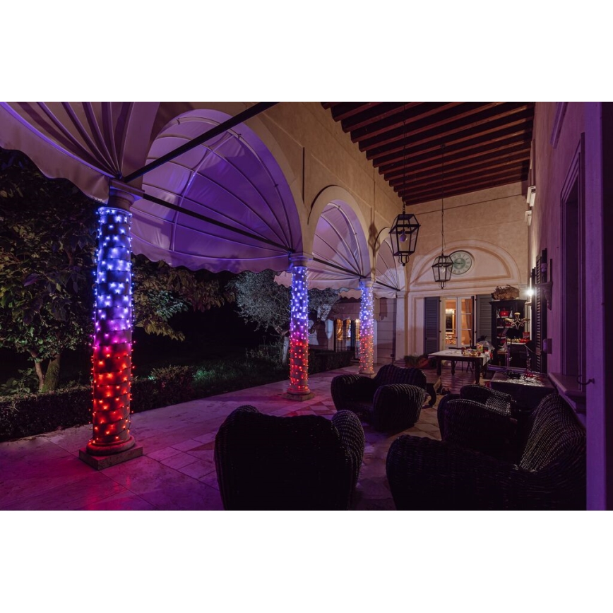 Twinkly - LED RGB Ljusreglerad utomhus Julkedja STRINGS 400xLED 35,5m IP44 Wi-Fi