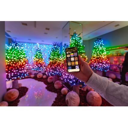 Twinkly - LED RGB Ljusreglerad utomhus Julkedja STRINGS 600xLED 51,5m IP44 Wi-Fi