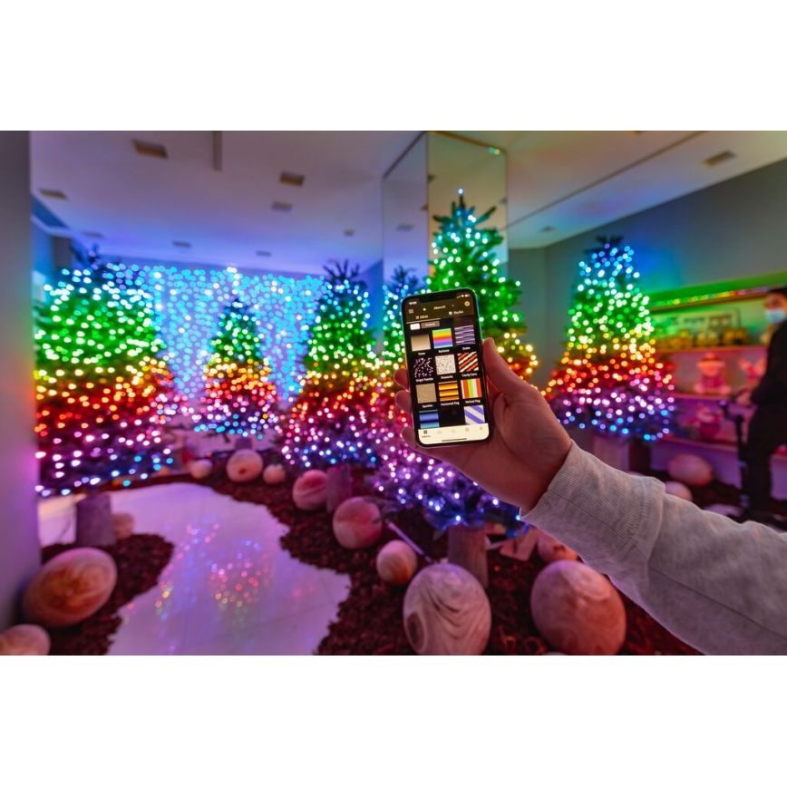 Twinkly - LED RGB Ljusreglerad utomhus Julkedja STRINGS 600xLED 51,5m IP44 Wi-Fi