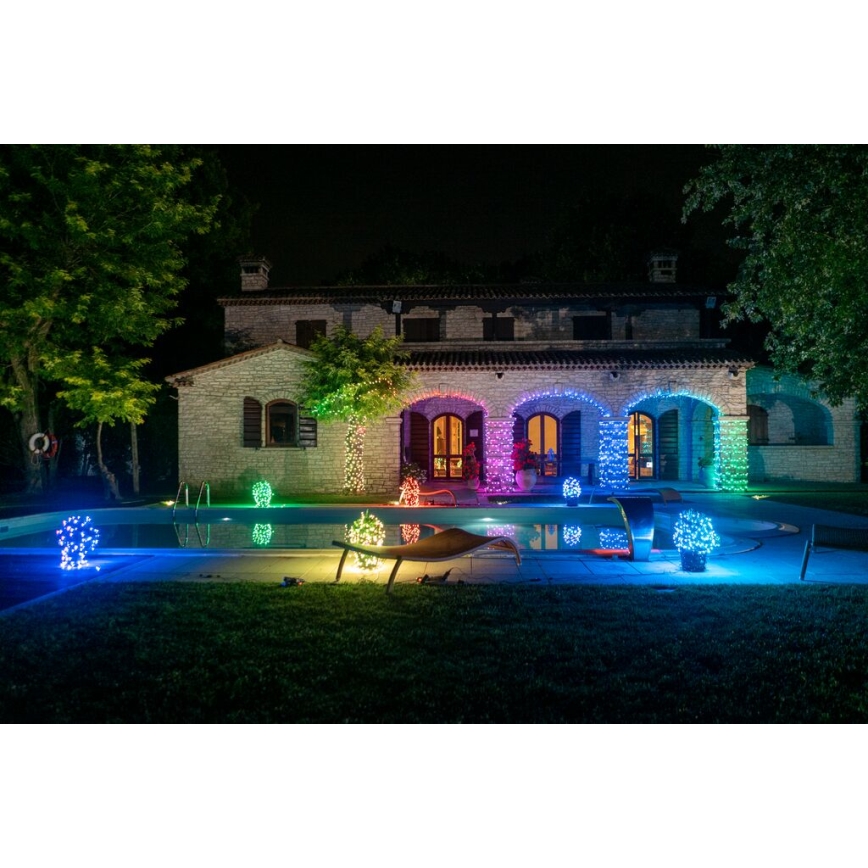 Twinkly - LED RGB Ljusreglerad utomhus Julkedja STRINGS 600xLED 51,5m IP44 Wi-Fi