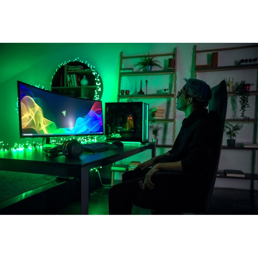 Twinkly - LED RGB Ljusreglerad utomhus Julkedja STRINGS 600xLED 51,5m IP44 Wi-Fi