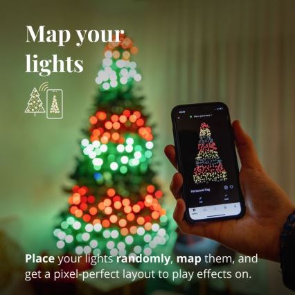 Twinkly - LED RGB Ljusreglerad utomhus Julkedja STRINGS 600xLED 51,5m IP44 Wi-Fi