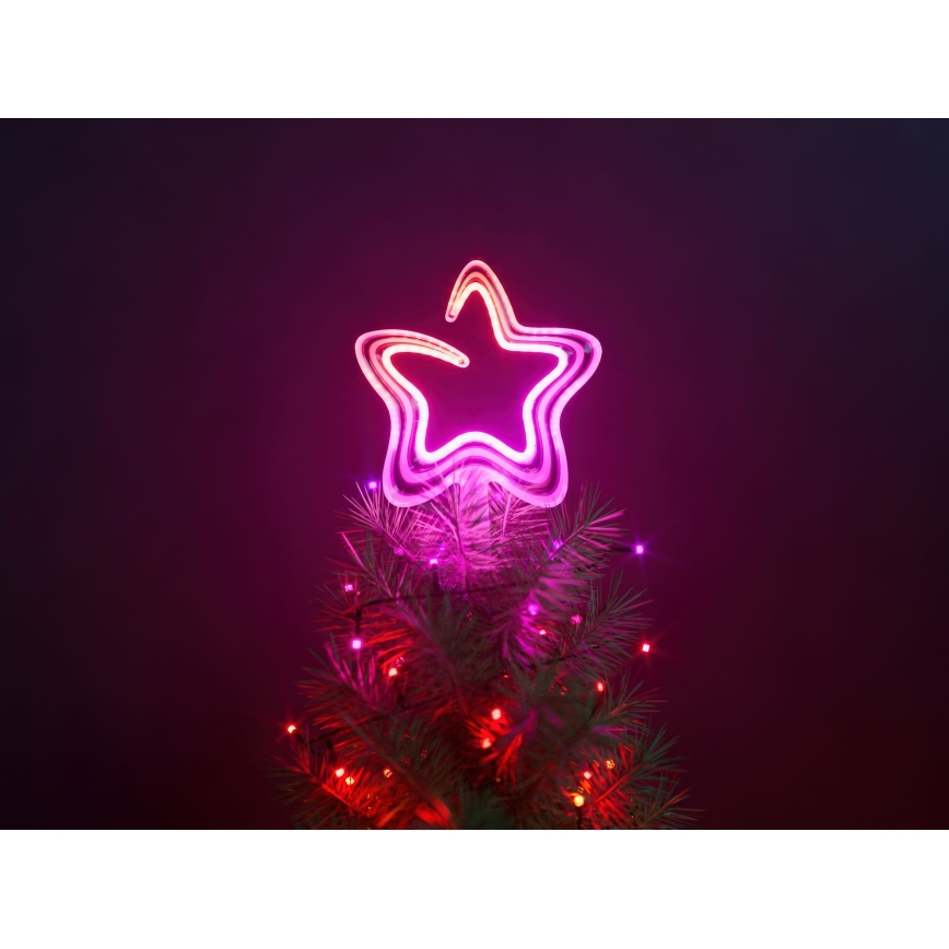 Twinkly - LED RGB Ljusreglerad Jul stjärna TREE TOPPER 76xLED USB Wi-Fi