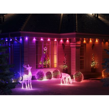 Twinkly - LED RGB Ljusreglerad Jul stjärna TREE TOPPER 76xLED USB Wi-Fi