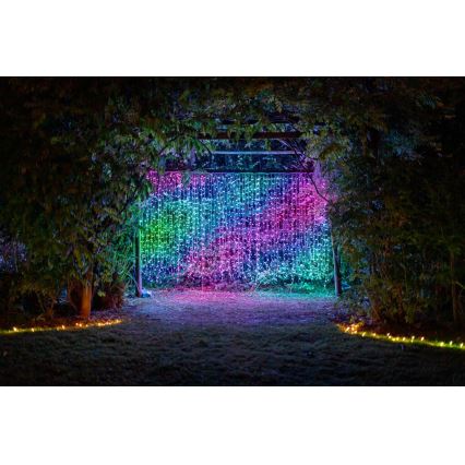 Twinkly - LED RGBW Ljusreglerad utomhus Julgardin CURTAIN 210xLED 6,1m IP44 Wi-Fi