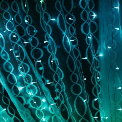 Twinkly - LED RGBW Ljusreglerad utomhus Julgardin CURTAIN 210xLED 6,1m IP44 Wi-Fi