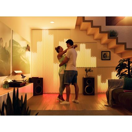 Twinkly - LED RGB Dimbart julgardin MATRIX 480xLED 1x1 m Wi-Fi