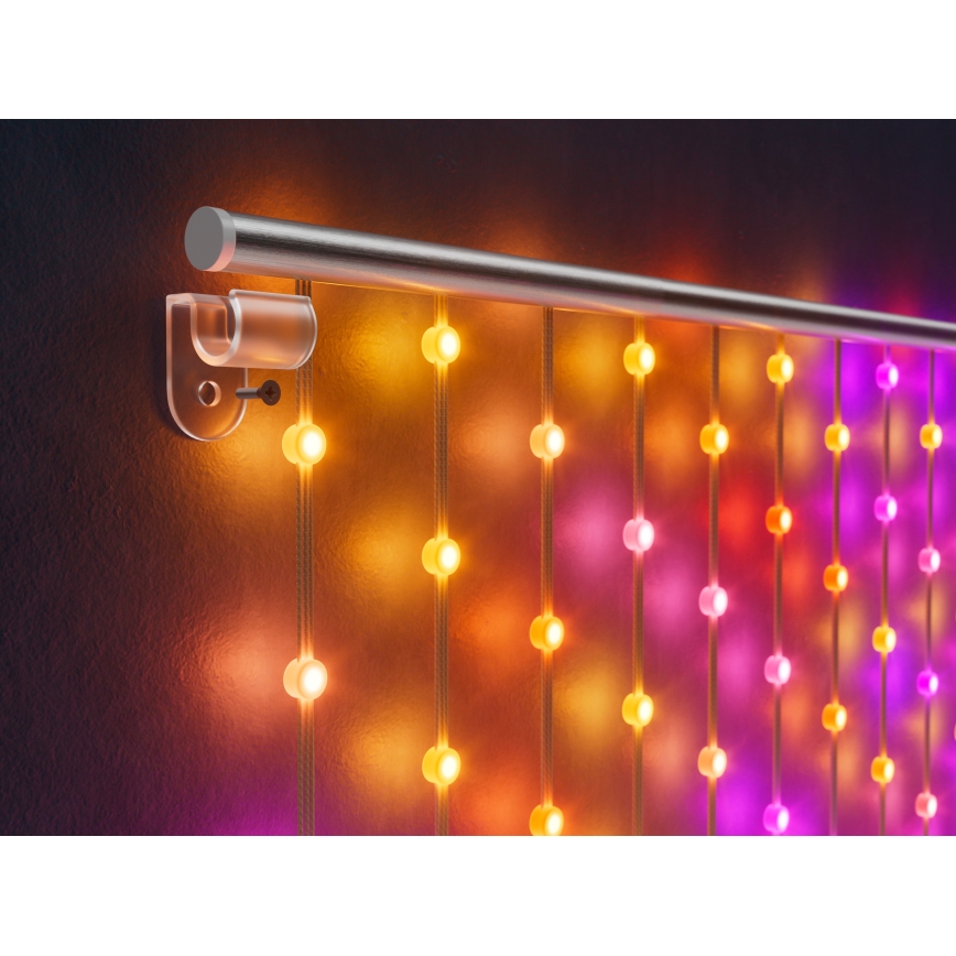 Twinkly - LED RGB Dimbart julgardin MATRIX 480xLED 1x1 m Wi-Fi