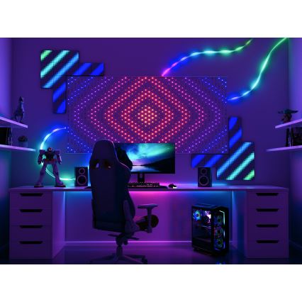 Twinkly - LED RGB Ljusreglerad Julgardin MATRIX 480xLED 1x1 m Wi-Fi