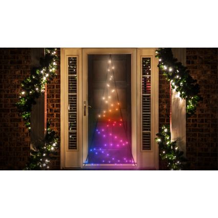 Twinkly - LED RGBW Ljusreglerad utomhus Julgran LIGHT TREE 70xLED IP44 Wi-Fi
