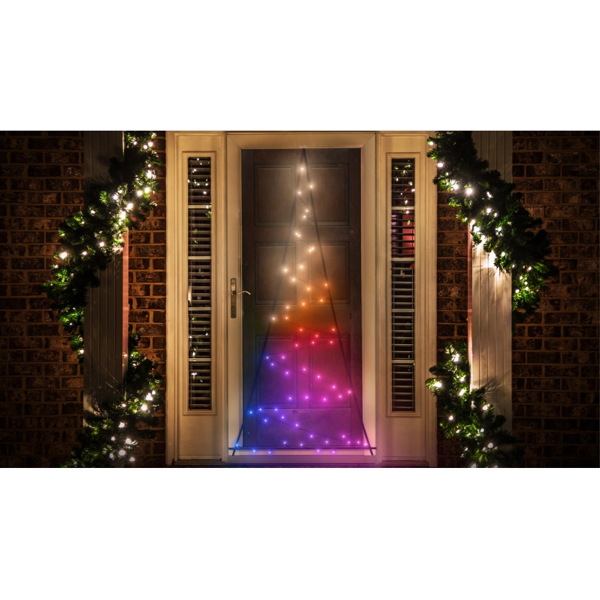 Twinkly - LED RGBW Ljusreglerad utomhus Julgran LIGHT TREE 70xLED IP44 Wi-Fi