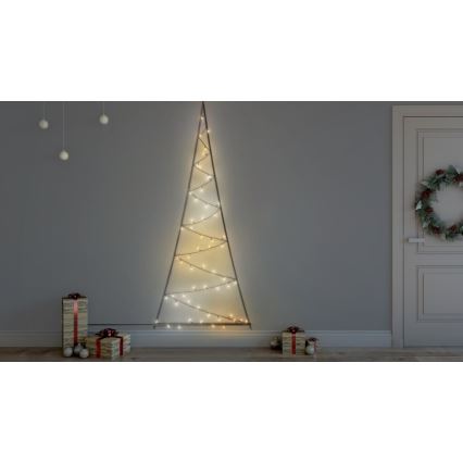 Twinkly - LED RGBW Ljusreglerad utomhus Julgran LIGHT TREE 70xLED IP44 Wi-Fi