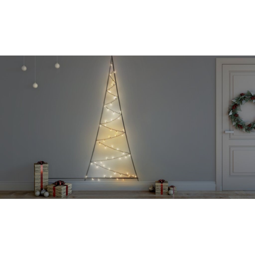 Twinkly - LED RGBW Ljusreglerad utomhus Julgran LIGHT TREE 70xLED IP44 Wi-Fi