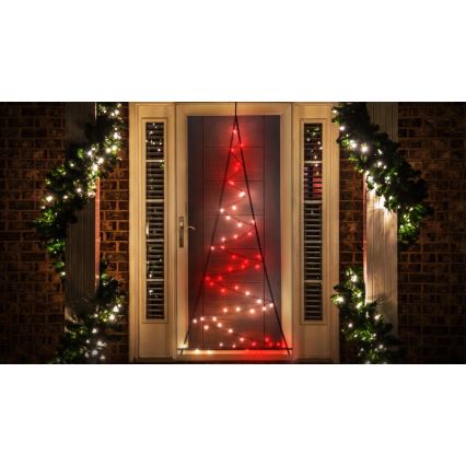 Twinkly - LED RGBW Ljusreglerad utomhus Julgran LIGHT TREE 70xLED IP44 Wi-Fi