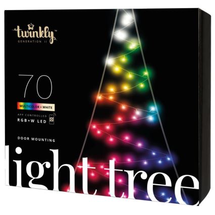 Twinkly - LED RGBW Ljusreglerad utomhus Julgran LIGHT TREE 70xLED IP44 Wi-Fi