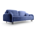 Tyg 3-sits bäddsoffa CLOUDY blå