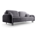 Tyg 3-sits bäddsoffa CLOUDY grå