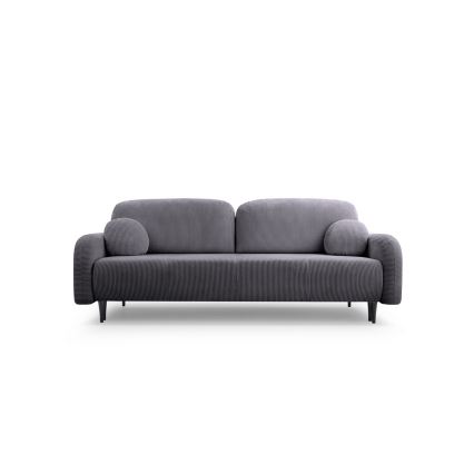 Tyg 3-sits bäddsoffa CLOUDY grå