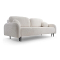 Tyg 3-sits bäddsoffa CLOUDY grädde