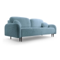 Tyg 3-sits bäddsoffa CLOUDY grön