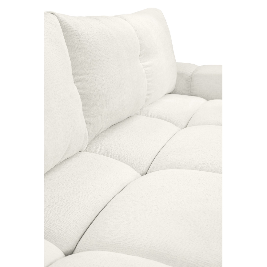 Tyg 3-sits bäddsoffa med förvaringsutrymme ALMADA beige