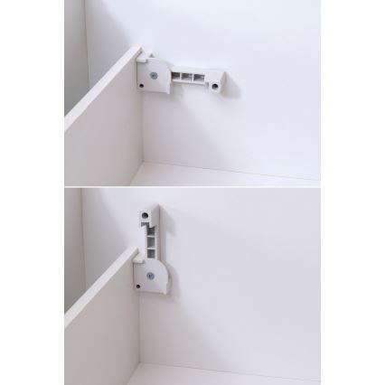 Tygklädd säng ALIS 180x200 cm med madrass och förvaring, petrolblå