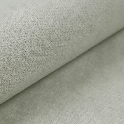 Tygklädd säng ISABEL 160x200 med resårmadrass och förvaringsutrymme, ljusgrå