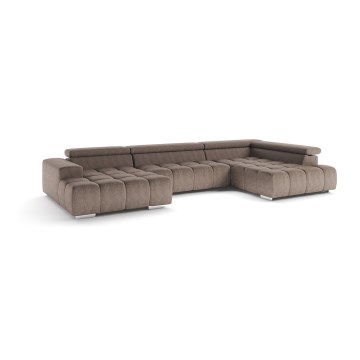 U-formad hörnsoffa TROPEA höger beige
