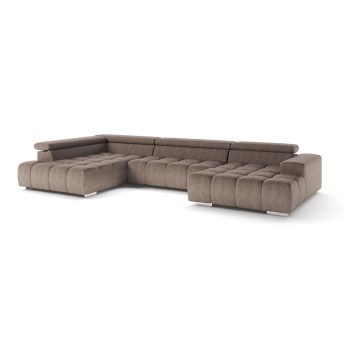 U-formad hörnsoffa TROPEA vänster beige