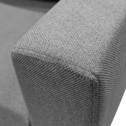 U-formad soffa universell fällbar hörna SEYA grå