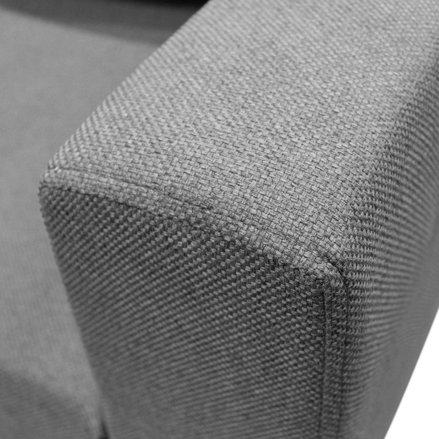 U-formad soffa universell fällbar hörna SEYA grå