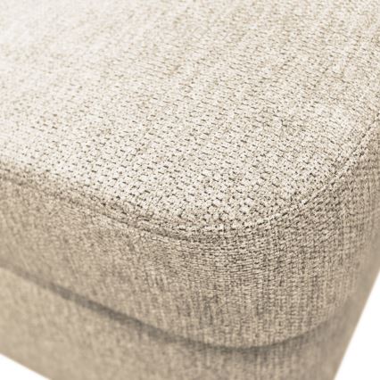 U-formad tyg bäddsoffa hörnsvit SERPA rätt beige