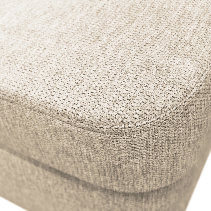 U-formad tyg bäddsoffa hörnsvit SERPA rätt beige