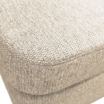 U-formad tyg bäddsoffa hörnsvit SERPA vänster beige