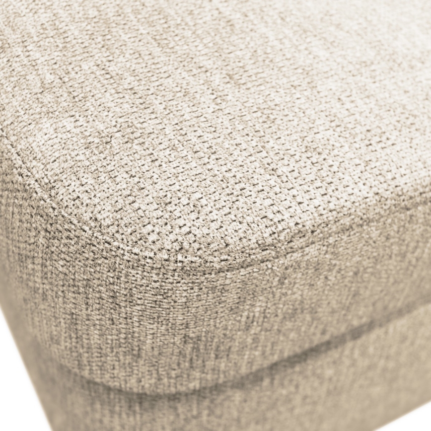 U-formad tyg bäddsoffa hörnsvit SERPA vänster beige