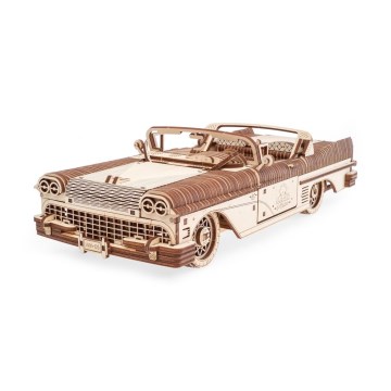 Ugears - 3D Mekaniskt pussel i trä Cabriolet